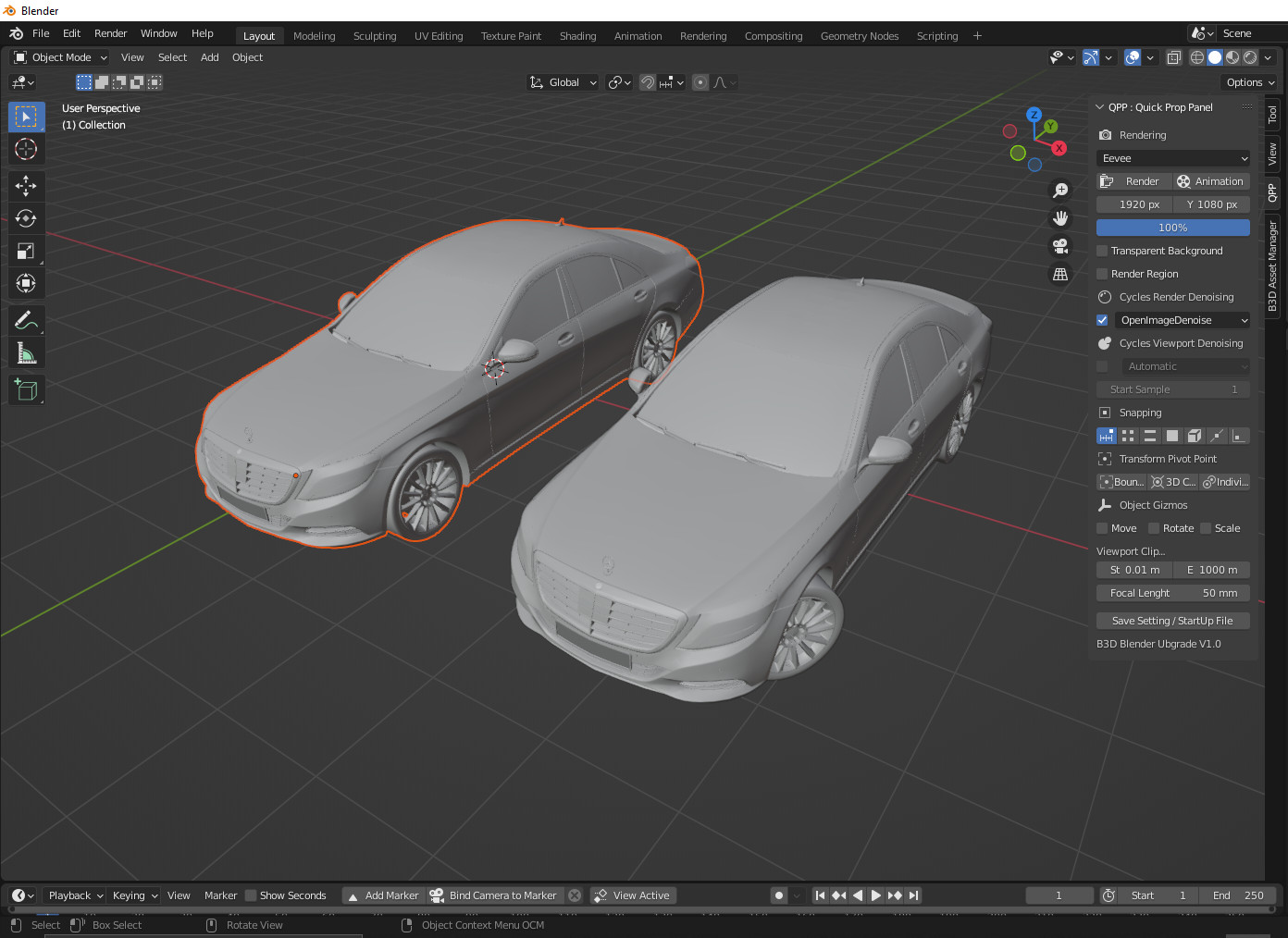 Car Blender 3D models - B3D Blender 3D Assets