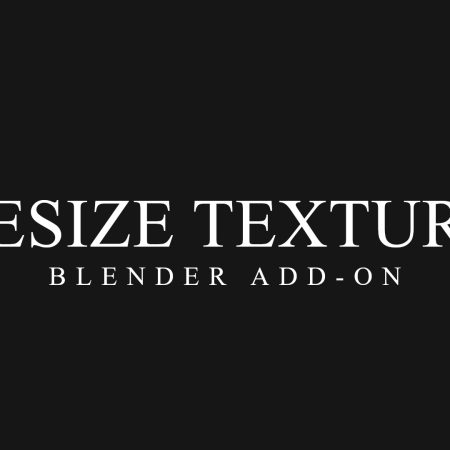 Resize Texture Blender Add-On
